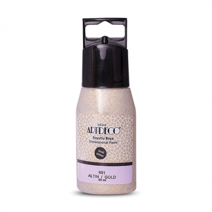 ARTDECO SİMLİ BOYUTLU BOYA 60 ml ALTIN 691