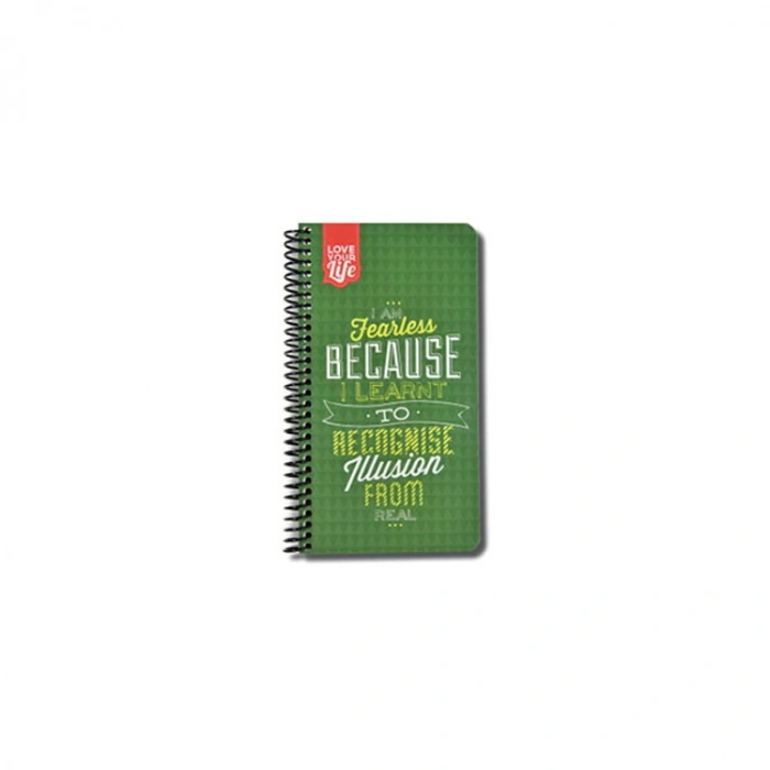 DEFFTER CONTAINER BOOK / LOVE YOUR LAUGH 10.5x19 SPİRALLİ SERT KAPAK 40YP. ÇİZGİLİ