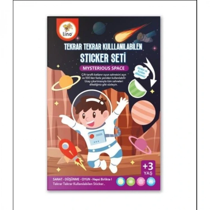 LİNO LS-400 TEKRAR TEKRAR KULLANILABİLEN STICKER SETİ  - SPACE