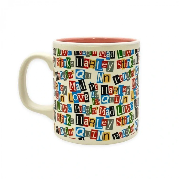 MACMUG 381594 BATMAN HARLEY QUINN LOGO SARI SERAMİK KUPA