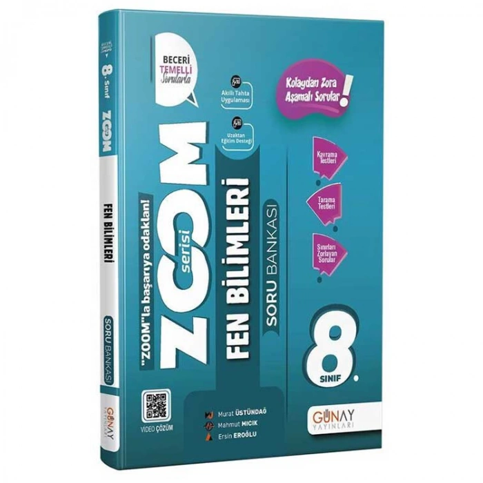 GÜNAY 8.SINIF ZOOM SERİSİ FEN BİLİMLERİ SORU BANKASI