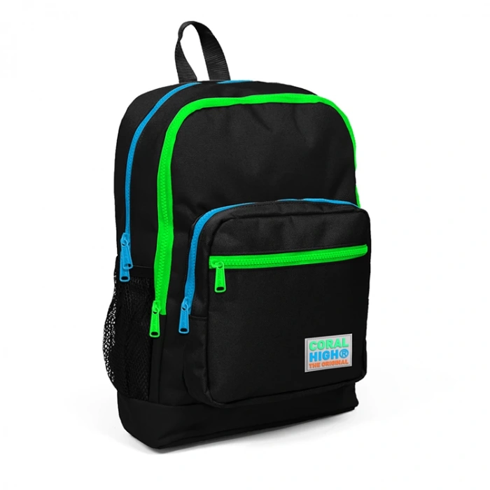 CORAL HIGH 23817 USB + AUX SOKETLİ LAPTOP BÖLMELİ SIRT ÇANTASI SİYAH