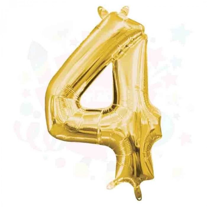 NEDİ  FOLYO  BALON 40 inç  RAKAM ALTIN 4  NEDİ-66024