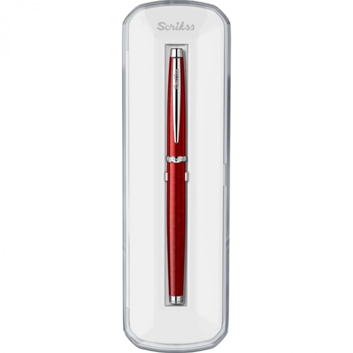 SCRIKSS 800 ROLLER KALEM KIRMIZI KRİSTAL KUTU