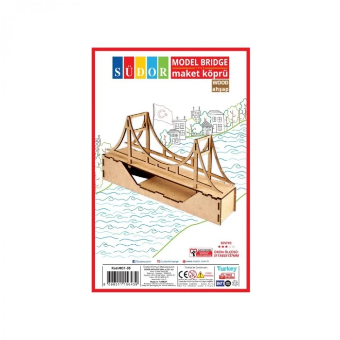 SÜDOR MD1-05 AHŞAP MAKET KÖPRÜ