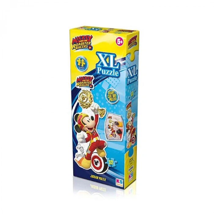 KS GAMES CR10804 MICKEY AND THE ROADSTER RACERS 41x92cm  XL YAPBOZ/PUZZLE 52 PARÇA 3YAŞ