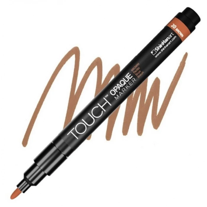 TOUCH OPAQUE SU BAZLI MARKER KALEM 0.8-1.3mm - FINE PACK BROWN 20 - SH8613003-2010