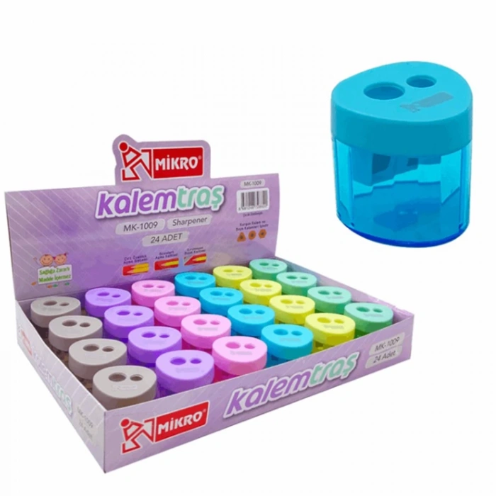 MİKRO 1009 ÜÇGEN ÇİFT DELİKLİ KALEMTRAŞ