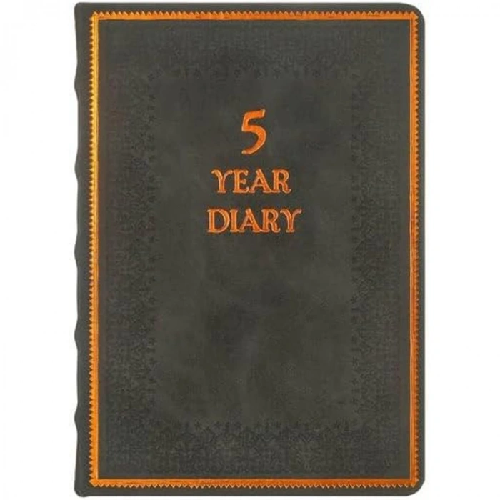 VICTORIAS JOURNALS 5527 OLD BOOK TARİHSİZ 5 YILLIK AJANDA 11.3x16.3 ÇİZGİLİ SİYAH