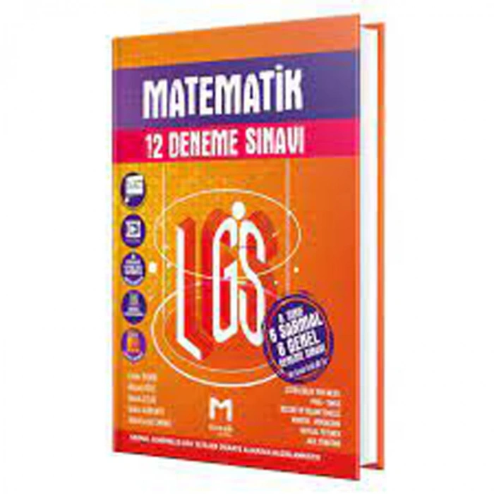 MOZAİK YAYINLARI 8. SINIF  MATEMATİK  12 Lİ DENEME