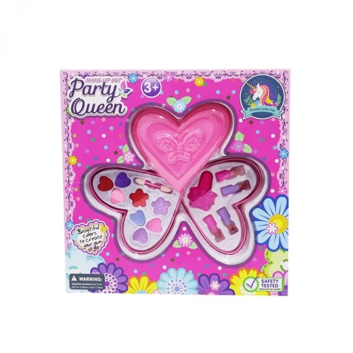 MEGA 1018BP PARTY QUEEN KALP DESENLİ İKİ KATLI MAKYAJ SETİ