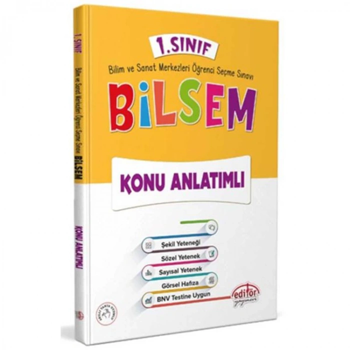EDİTÖR 1. SINIF BİLSEM KONU ANLATIMI