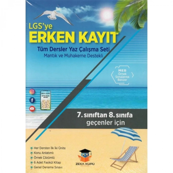 ZEKA KÜPÜ 8. SINIF  LGSYE ERKEN KAYIT TÜM DERSLER YAZ ÇALIŞMA SETİ