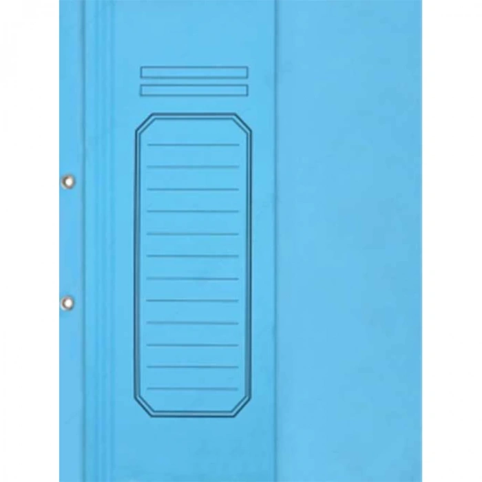 ALEMDAR TELLİ LÜKS YARIM KAPAK KARTON DOSYA MAVİ