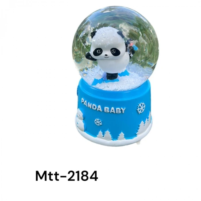 MOTTO MTT-865 PİLLİ IŞIKLI MÜZİKLİ ÜFLEMELİ KAR KÜRESİ ORTA BOY -  CUTE PANDA