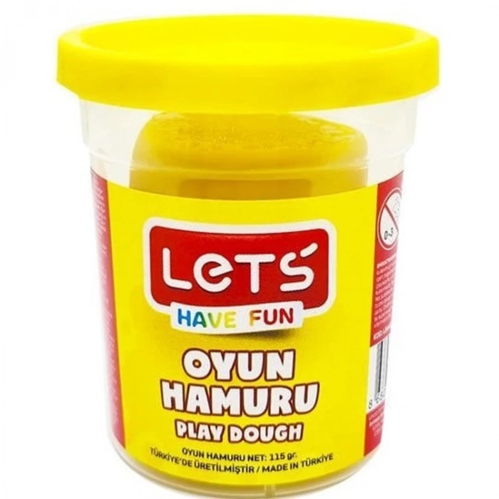LETS TEK RENK OYUN HAMURU SARI 115 GR  L8440-01