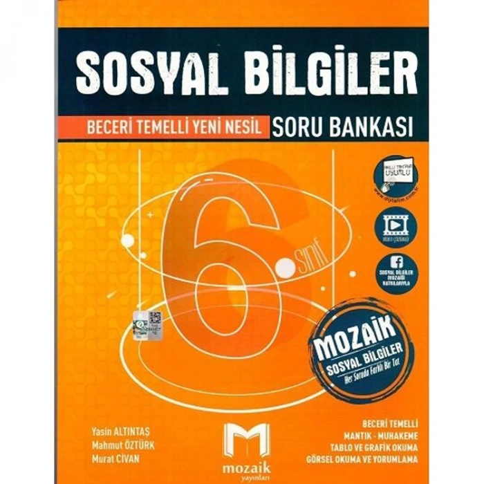 MOZAİK YAYINLARI 6. SINIF SOSYAL BİLGİLER SORU BANKASI