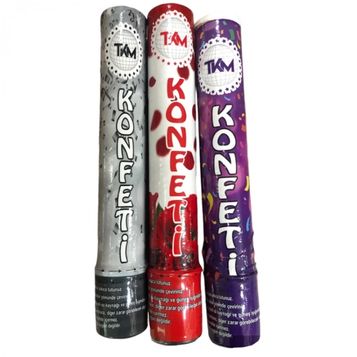 TKM KONFETİ 30CM KARIŞIK - TEKLİ