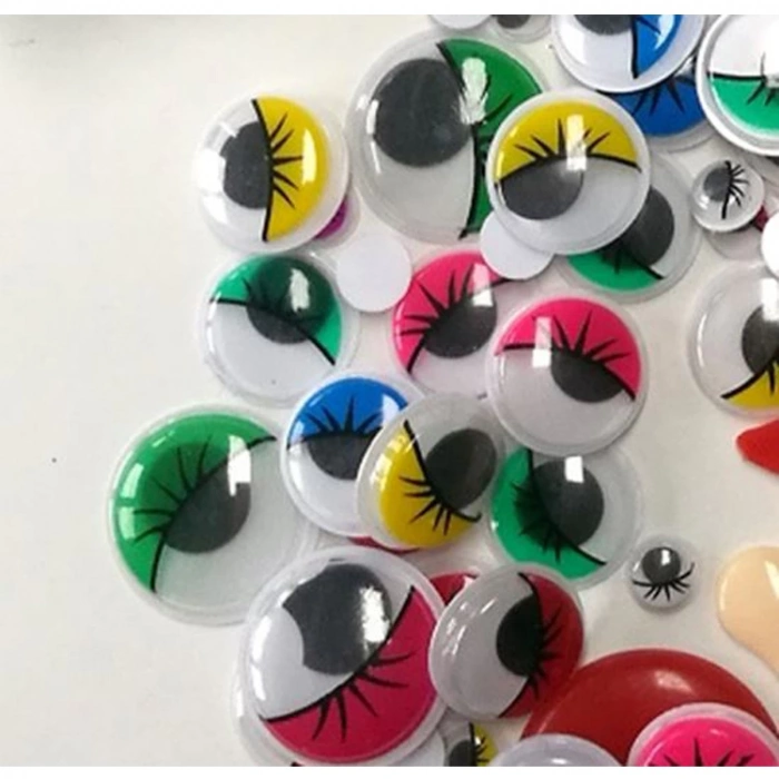 KRAF KIDS KK61 OYNAR GÖZ 15 MM RENKLİ 50 Lİ