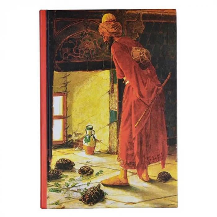 DEFFTER ART OF WORLD / OSMAN HAMDİ KAPLUMBAĞA TERBİYECİSİ SERT KAPAK A5 ÇİZGİLİ DEFTER