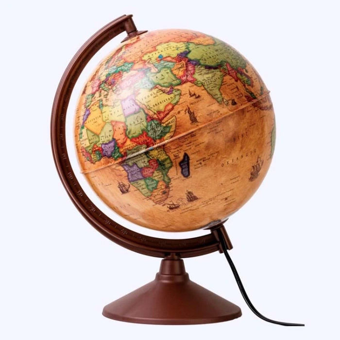 GÜRBÜZ 30 CM ANTİK IŞIKLI KÜRE