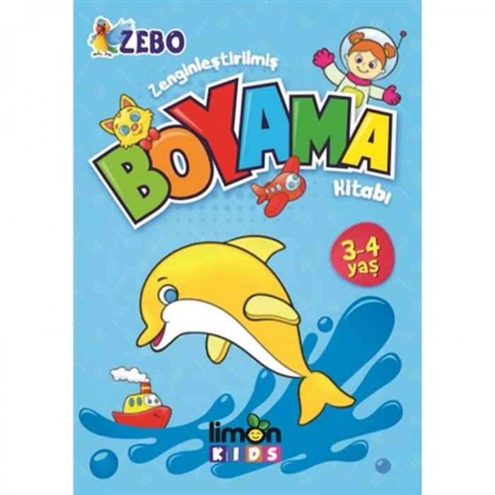ZEBO ZENGİNLEŞTİRİLMİŞ BOYAMA KİTABI 3-4 YAŞ