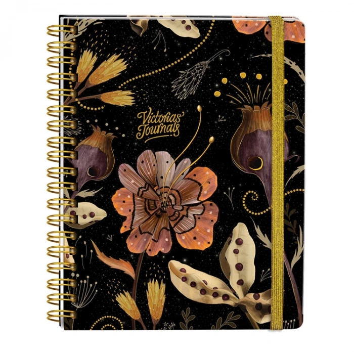 VICTORIAS JOURNALS 0061 NOTES 17x24cm SPİRALLİ SERT KAPAK 90gr. 96YP. ÇİZGİLİ DEFTER
