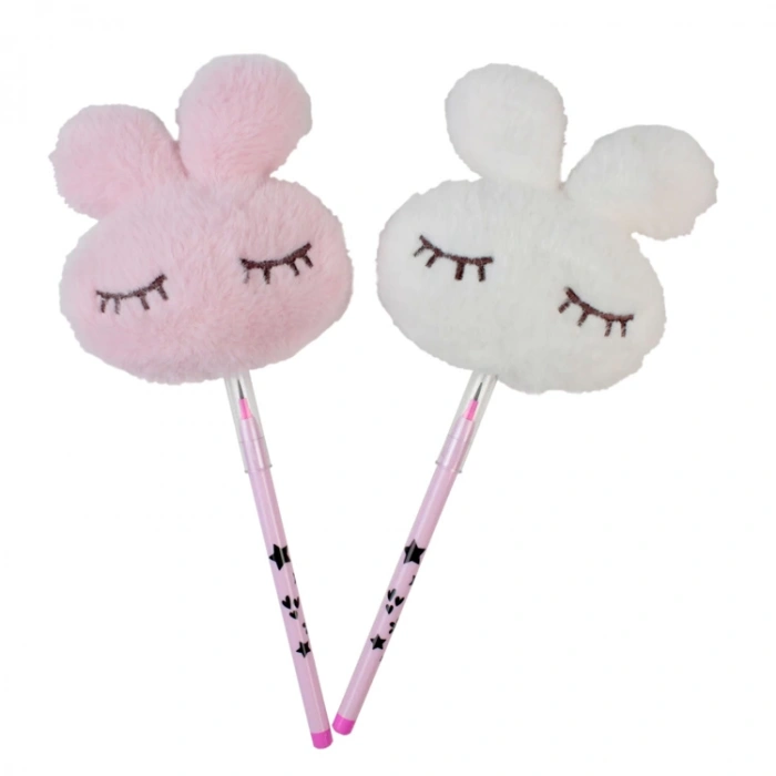 DOLPHIN PONPONLU TAVŞAN BAŞLIKLI GEÇMELİ KURŞUN KALEM POP-9114