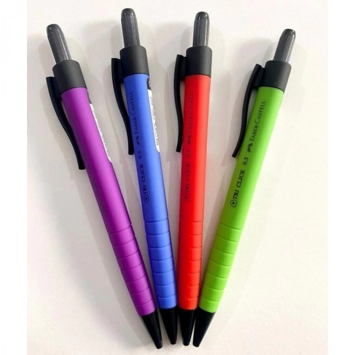 FABER CASTELL TRİ-CLİCK 1362 0,5MM RUBBERIZED VERSATİL KALEM - TEKLİ