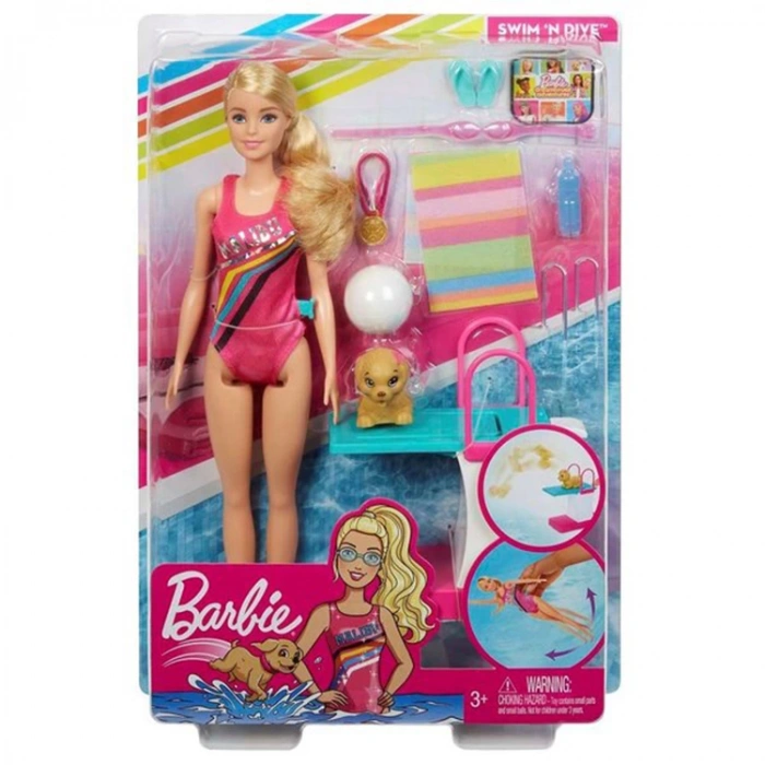 MATTEL GHK23 BARBIE SEYAHATTE YÜZÜCÜ OYUN SETİ