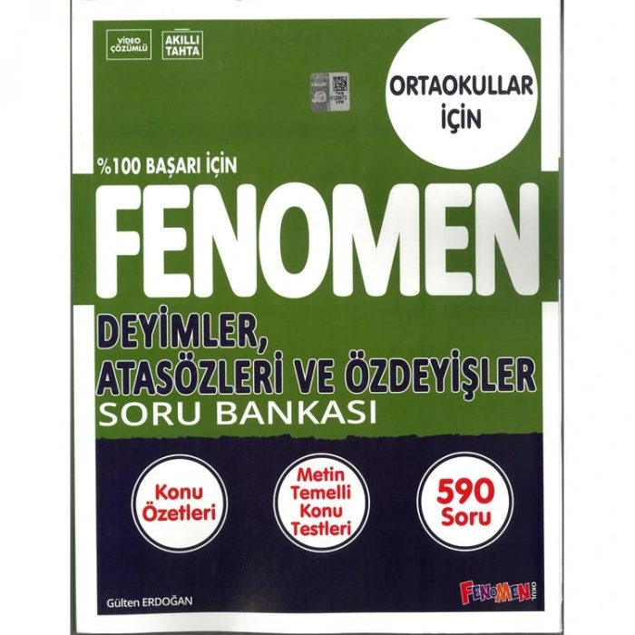 FENOMEN 8. SINIF DEYİMLER ATASÖZLERİ VE ÖZDEYİŞLER SORU BANKASI