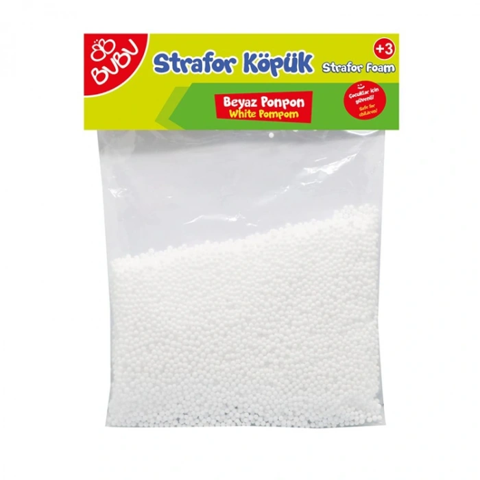 BUBU BUBU-KP0037 STRAFOR KÖPÜK BEYAZ PONPON