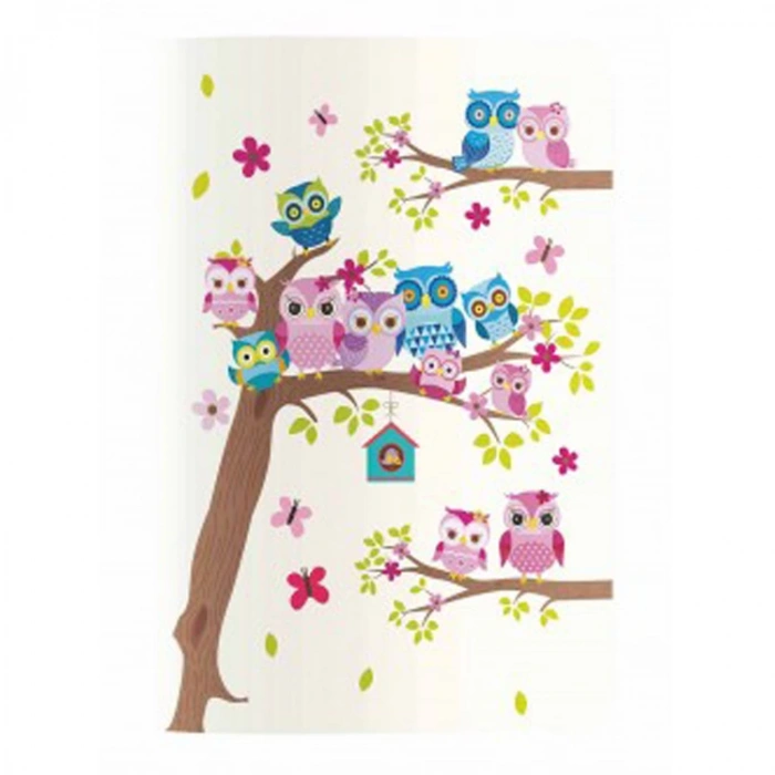 DEFFTER / TERZİ DİKİŞ OWLS FAMILY 18,5x25 ÇİZGİSİZ DEFTER 60 YP.