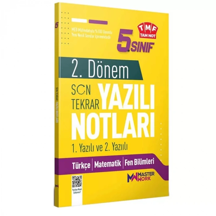 MASTER WORK 5. SINIF 2.DÖNEM 1. VE 2. YAZILI NOTLARI SON TEKRAR