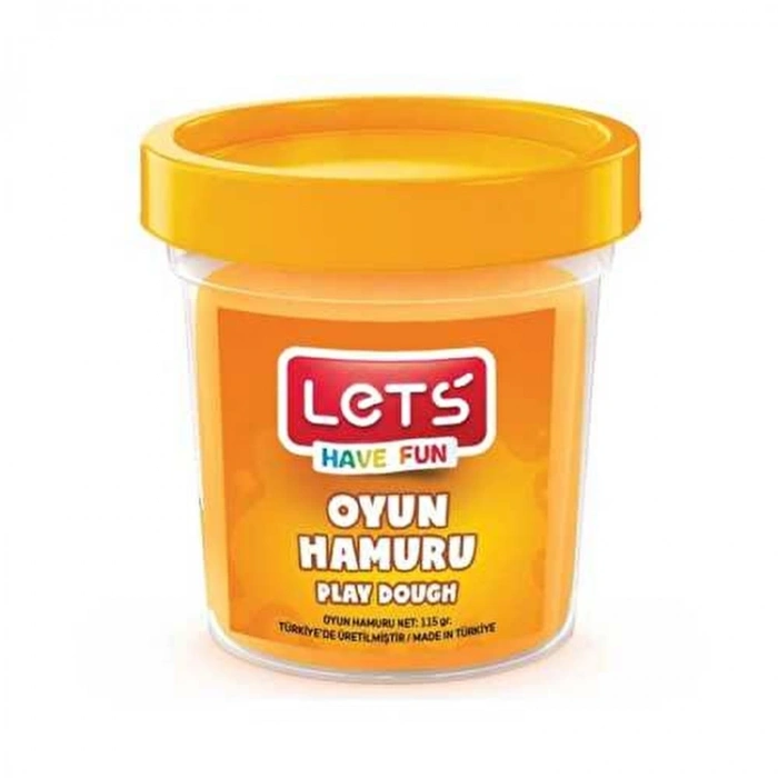 LETS TEK RENK OYUN HAMURU NEON TURUNCU