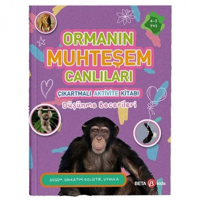 ORMANIN MUHTEŞEM CANLILARI ÇIKARTMALI AKTİVİTE KİTABI