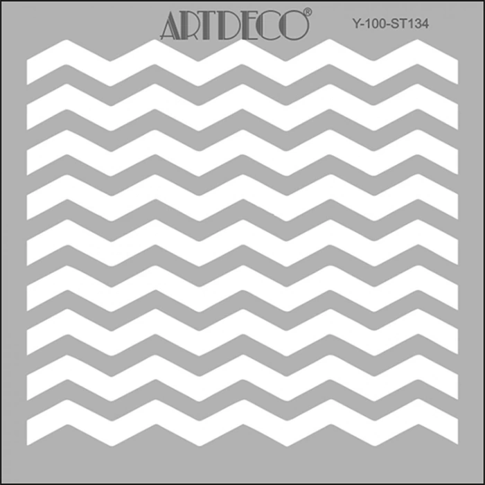 ARTDECO STENCİL 30X30CM ZİGZAGLAR 134