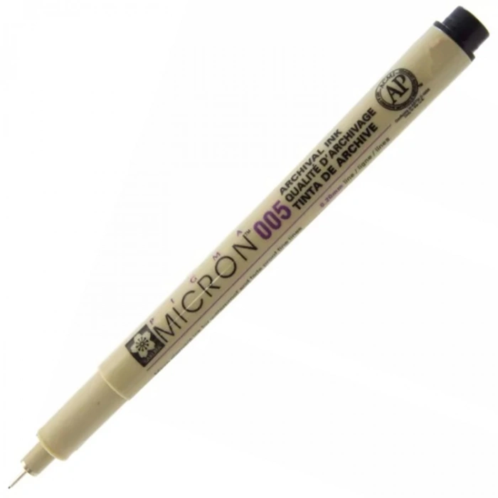 SAKURA PIGMA MICRON 005 TEKNİK ÇİZİM KALEMİ 0,20MM SİYAH