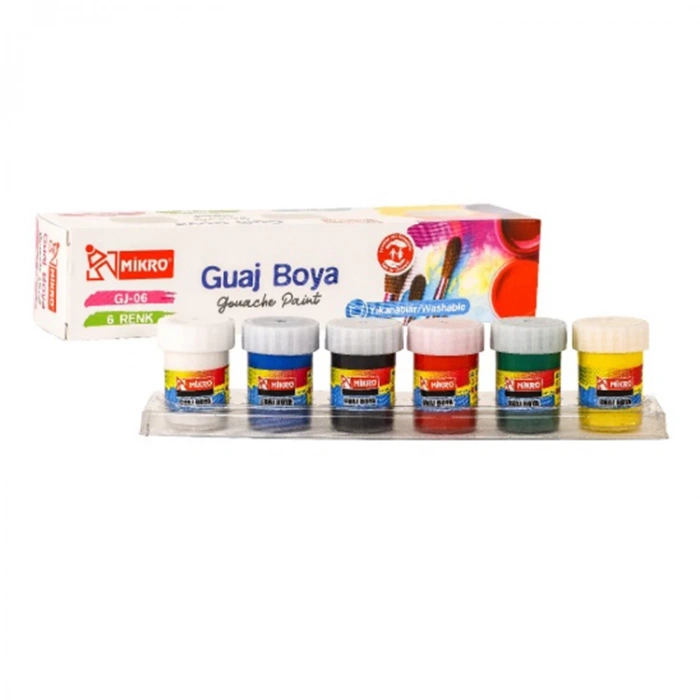 MİKRO GJ-06  GUAJ BOYA 6LI 15ML