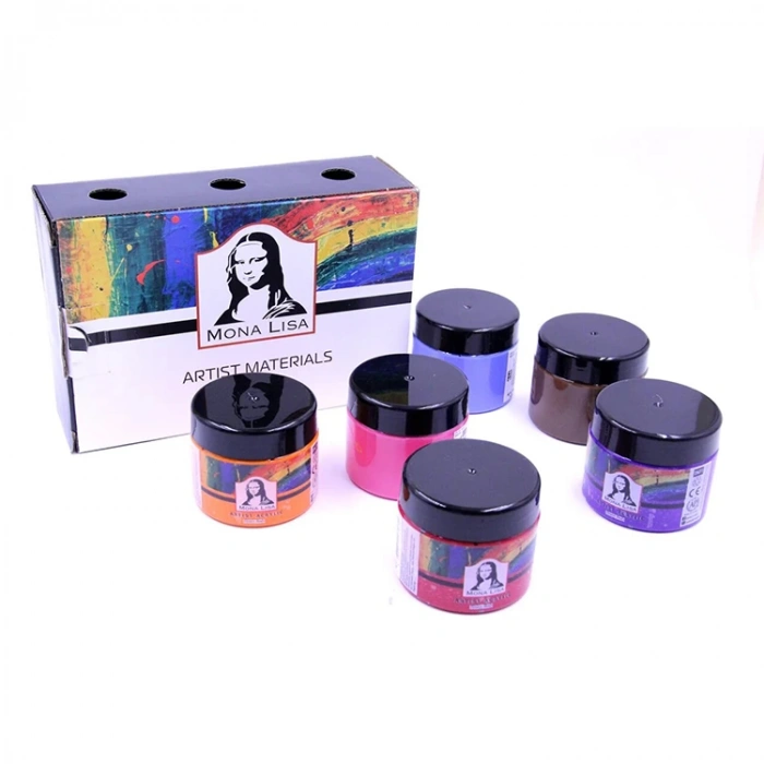 MONA LİSA MA125-X6-2 AKRİLİK BOYA SET 125ml.6 RENK ARA RENKLER