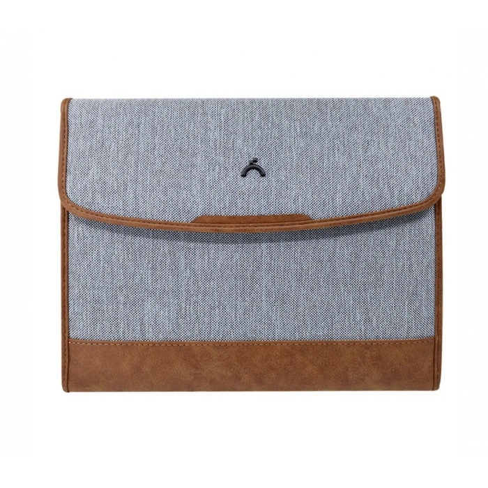 ÖNDER 803-04 EXCLUSIVE MOSKOVA MIKNATIS KAPAKLI EVRAK ÇANTASI AÇIK GRİ