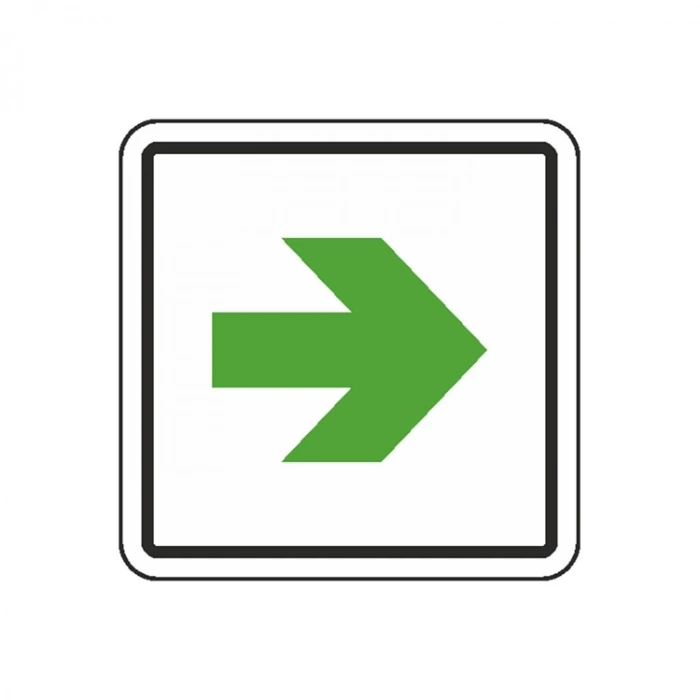 EKSTRAFİX 245 YÖNLENDİRME/UYARI LEVHASI 12x12cm  SAĞ TARAFA OK