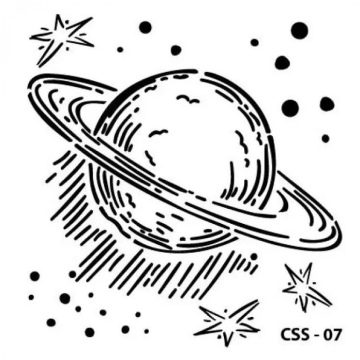 CADENCE CSS-07 STENCİL ŞABLON 25x25 - SATÜRN