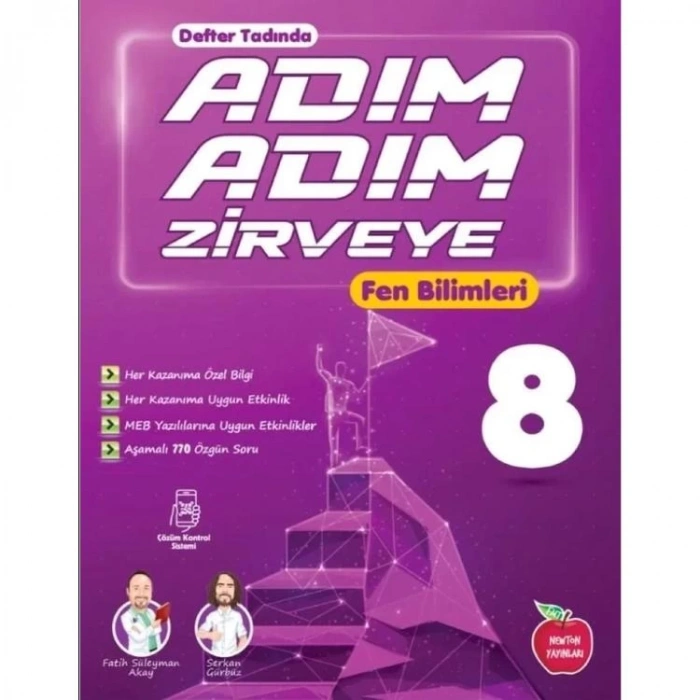 NEWTON 8. SINIF ADIM ADIM ETKİNLİKLİ FEN BİLGİSİ SORU BANKASI