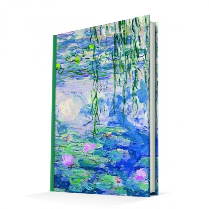 DEFFTER ART OF WORLD  /WATERLILIES MONET 14X20 SERT KAPAK ÇİZGİLİ DEFTER 96YP.