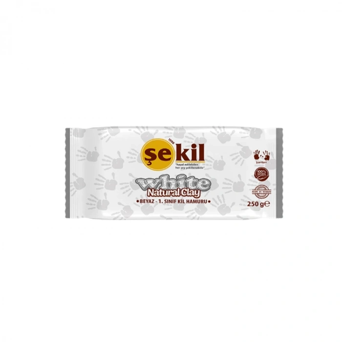 ŞEKİL VK250BYZ SERAMİK HAMURU BEYAZ 250 GR.
