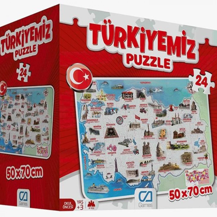 CA GAMES 5079 TÜRKİYEMİZ YER PUZZLE 24 PARÇA