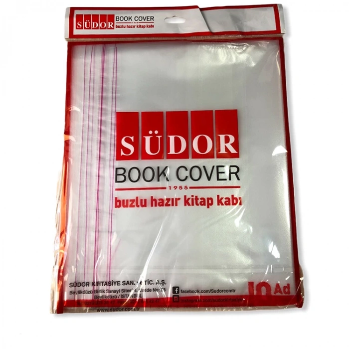 SÜDOR SAN567 HAZIR KİTAP KABI BUZLU RENKLİ 10 LU