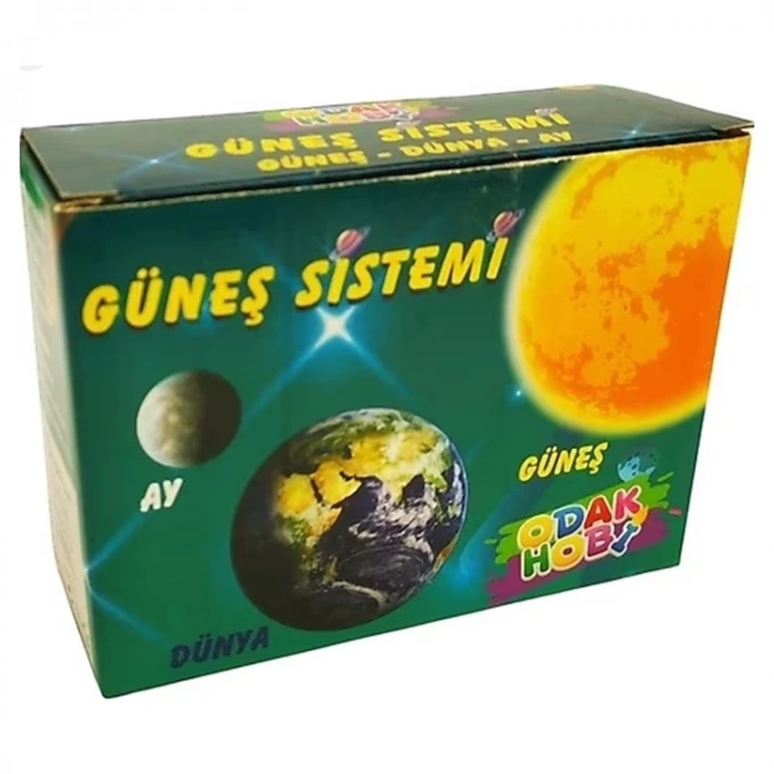 ODAK HOBİ GÜNEŞ SİSTEMİ SETİ  DÜNYA - GÜNEŞ - AY