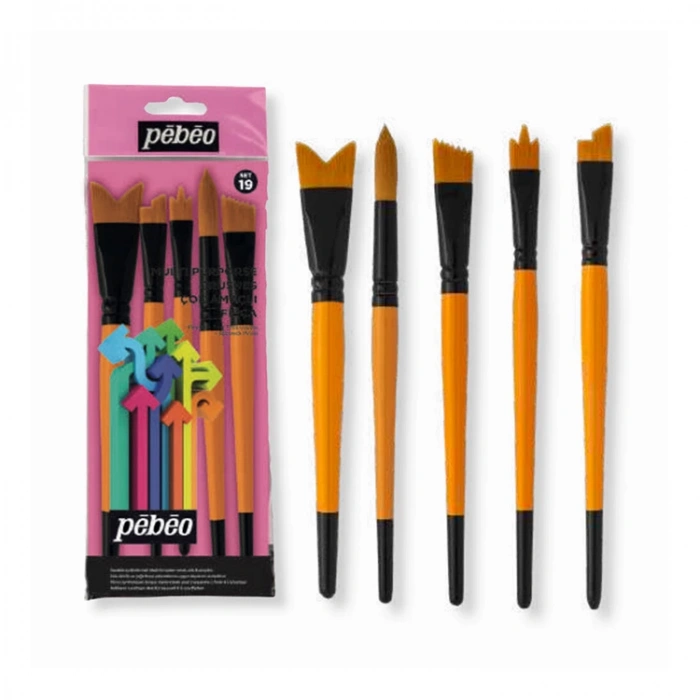 PEBEO SET-19  5Lİ ÇOK AMAÇLI  FIRÇA SETİ KARMA